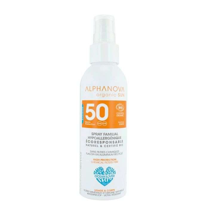 alphanova-alphanova-spray-solaire-familial-spf-50-bio-150-g-spray-solaire.jpg ALPHANOVA SPRAY SOLAIRE FAMILIAL SPF 50 BIO 150 G – Image 1