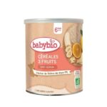 BABYBIO CEREALES 3 FRUITS AVEC QUINOA 6MOIS+ 220G