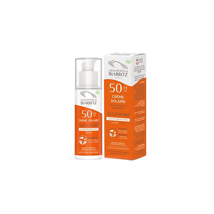 biarritz-algamaris-creme-solaire-visage-spf50-certifiee-bio.jpg BIARRITZ ALGAMARIS CREME SOLAIRE VISAGE SPF50+ CERTIFIEE BIO – Image 1