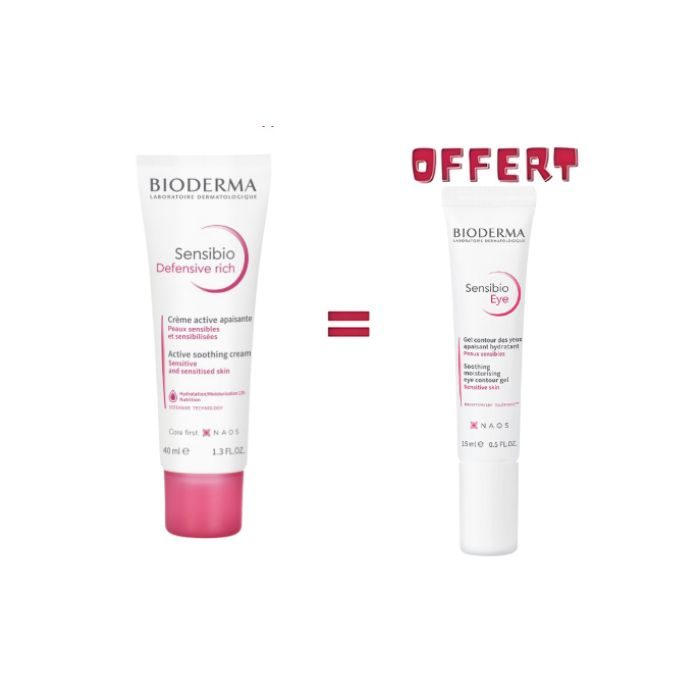 bioderma-offre-sensibio-defensive-riche-creme-active-apaisante-40-ml-sensibio-eye-15ml-offert.jpg BIODERMA OFFRE SENSIBIO DEFENSIVE RICHE CREME ACTIVE APAISANTE 40 ML + SENSIBIO EYE 15ML OFFERT – Image 1