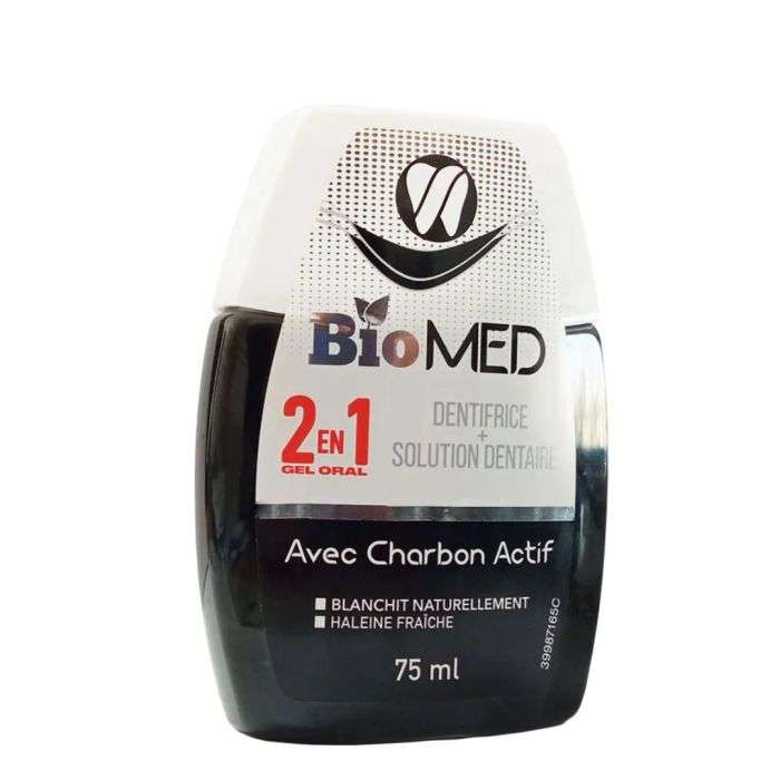 biomed-biomed-2-en-1-dentifrice-solution-dentaire-avec-charbon-actif-75-ml-dentifrices-blanchissants.jpg BIOMED 2 EN 1 DENTIFRICE + SOLUTION DENTAIRE AVEC CHARBON ACTIF 75 ML – Image 1
