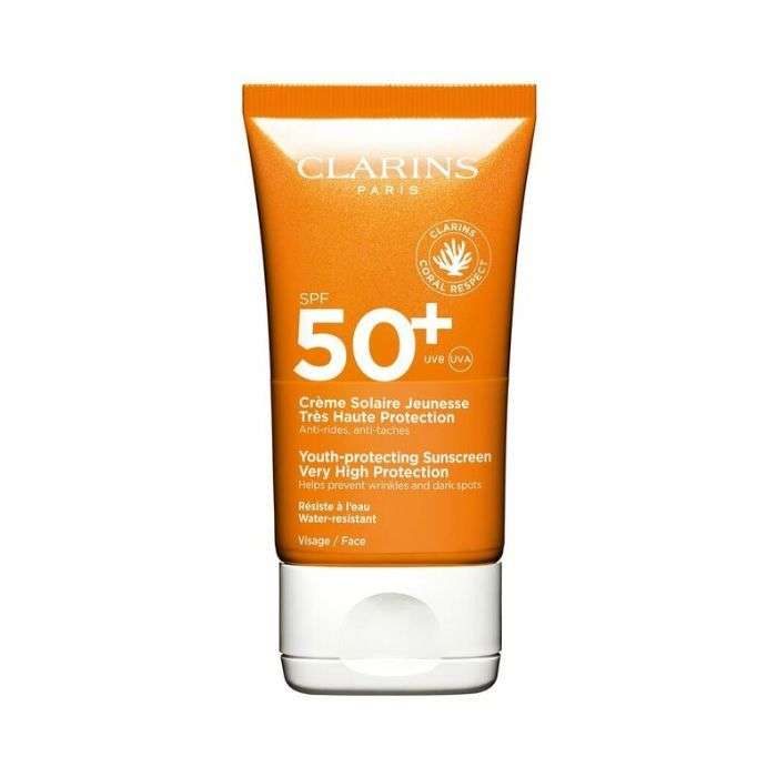clarins-creme-solaire-jeunesse-spf-50-uva-uvb-50-ml.jpg CLARINS CREME SOLAIRE JEUNESSE SPF 50+ UVA UVB 50 ML – Image 1