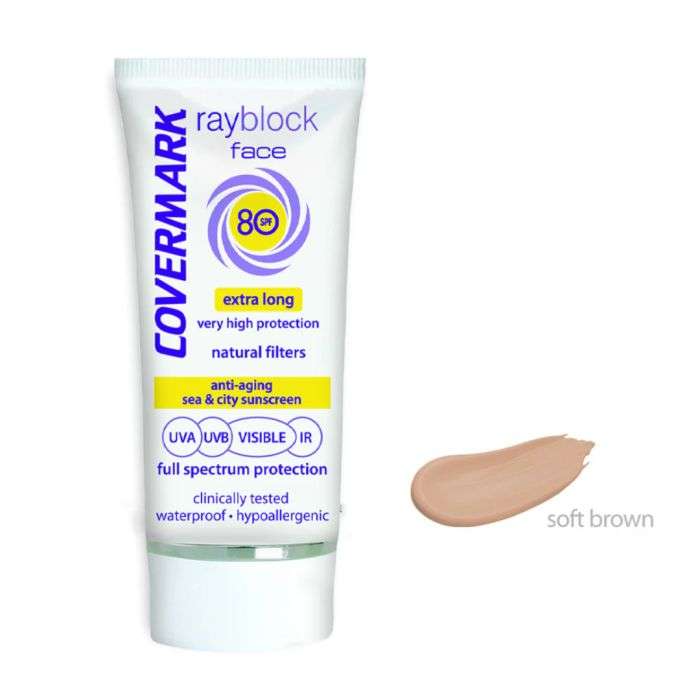 covermark-covermark-rayblock-face-spf-80-teinte-marron-clair-50-ml-cremes.jpg COVERMARK RAYBLOCK FACE SPF 80 +TEINTE MARRON CLAIR 50 ML – Image 1