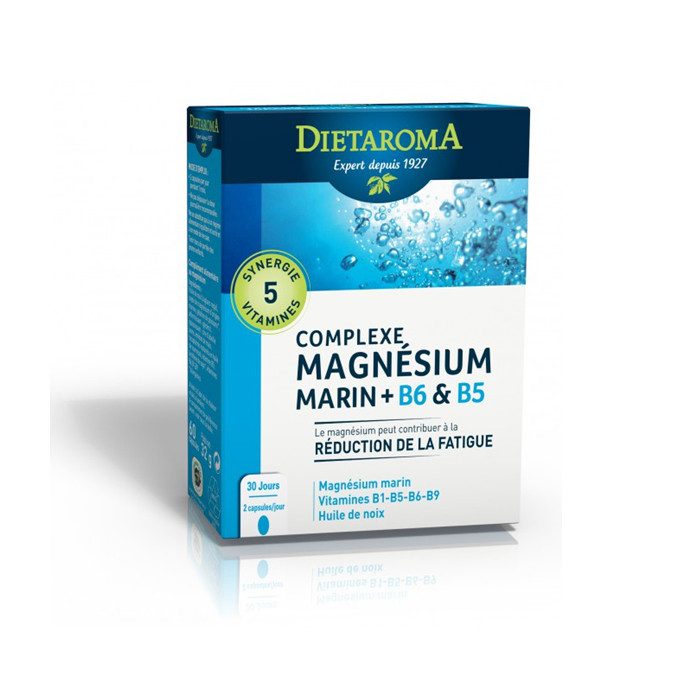 dietaroma-dietaroma-complexe-magnesium-marin-b6-et-b5-complements-alimentaires.jpg DIETAROMA COMPLEXE MAGNESIUM MARIN+ B6 ET B5 – Image 1