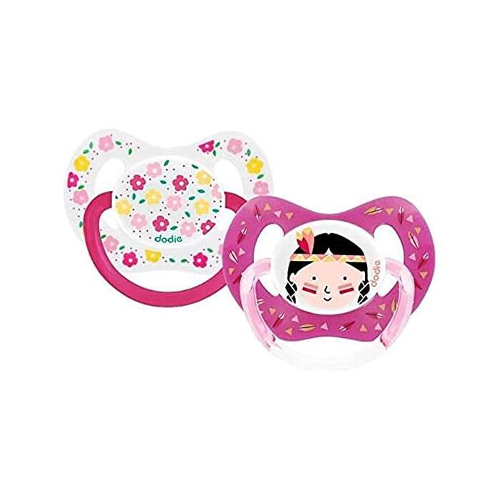 dodie-dodie-suc-p51-18m-duo-fille-fleurs-indienne-sucettes-et-attaches-sucettes.jpg DODIE SUC P51 +18M DUO FILLE FLEURS/INDIENNE – Image 1