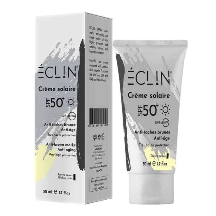 eclin-eclin-creme-solaire-spf-50-anti-taches-50-ml-cremes.jpg ECLIN CREME SOLAIRE SPF 50+ ANTI TACHES 50 ML – Image 1
