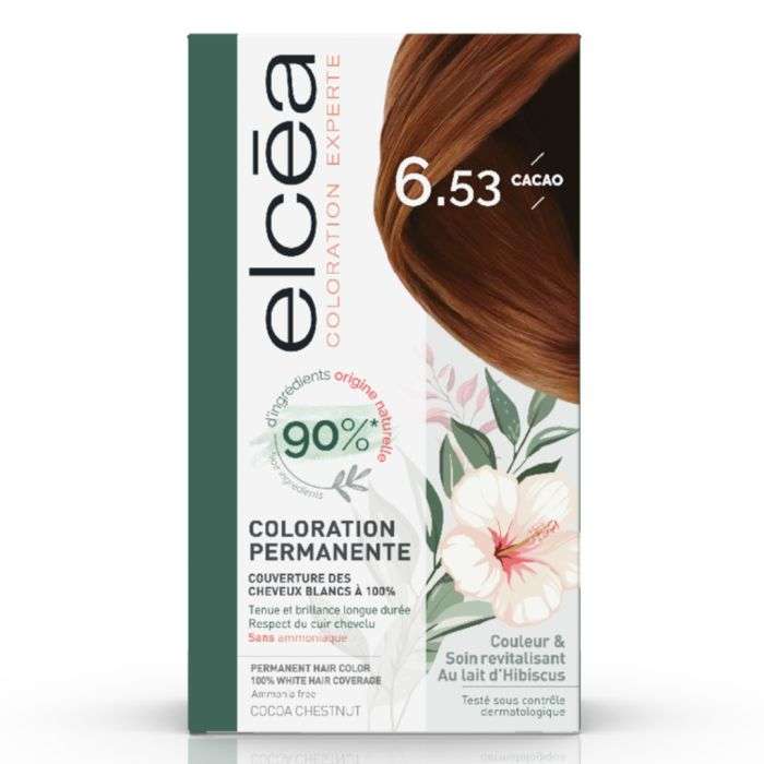 elcea-elcea-coloration-permanante-653-cacao-coloration.jpg ELCEA COLORATION PERMANANTE 6.53 CACAO – Image 1