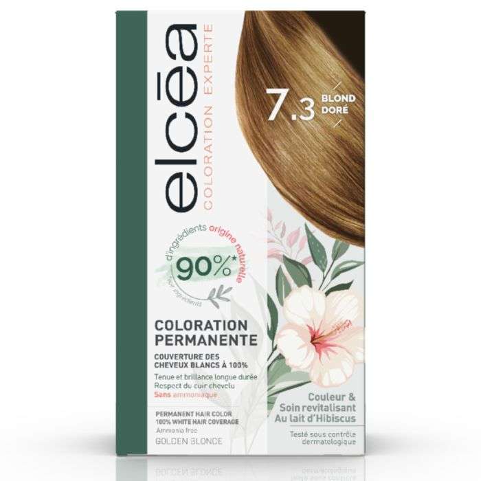 elcea-elcea-coloration-permanente-73-blond-dore-coloration.jpg ELCEA COLORATION PERMANENTE 7.3 BLOND DORE – Image 1