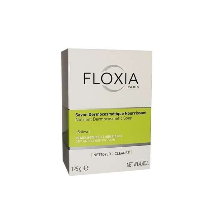 floxia-savon-dermocosmetique-nourrissant-125g.jpg FLOXIA SAVON DERMOCOSMETIQUE NOURRISSANT 125G – Image 1