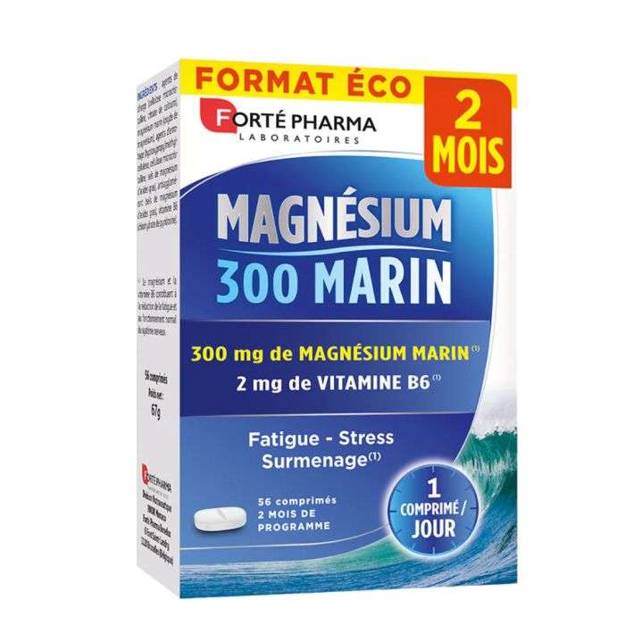 forte-pharma-forte-pharma-magne-300-marin-56-comprimes-complements-alimentaires.jpg FORTE PHARMA MAGNE 300 MARIN 56 COMPRIMES – Image 1