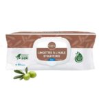 GIFRER LINGETTES NETTOYANTES À L’HUILE D’OLIVE BIO 70 LINGETTES