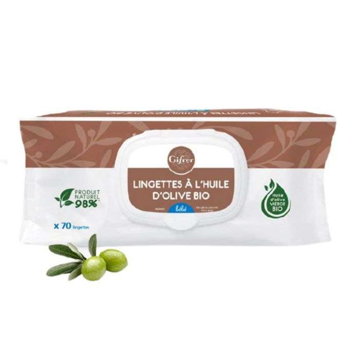 gifrer-gifrer-lingettes-nettoyantes-a-lhuile-dolive-bio-70-lingettes-lingettes-nettoyantes.jpg GIFRER LINGETTES NETTOYANTES À L’HUILE D’OLIVE BIO 70 LINGETTES – Image 1