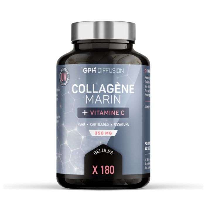 gph-diffusion-gph-collagene-marine-vitamine-c-350-mg-180-gelules-vitamines-et-formes.jpg GPH COLLAGENE MARINE + VITAMINE C 350 MG 180 GELULES – Image 1