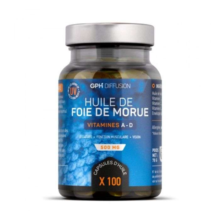 gph-diffusion-gph-huile-de-foie-de-morue-500-mg-100-capsules-complements-alimentaires.jpg GPH HUILE DE FOIE DE MORUE 500 MG 100 CAPSULES – Image 1