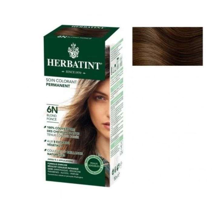herbatint-soin-colorant-permanent-6n-blond-fonce-150-ml.jpg HERBATINT SOIN COLORANT PERMANENT 6N BLOND FONCE 150 ML – Image 1