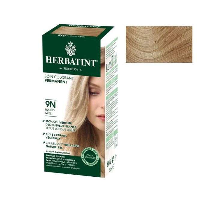 herbatint-soin-colorant-permanent-9n-blond-miel-150-ml.jpg HERBATINT SOIN COLORANT PERMANENT 9N BLOND MIEL 150 ML – Image 1