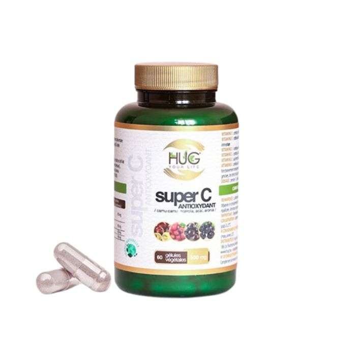 hug-super-c-antioxydant-500-mg-60-gelules.jpg HUG SUPER C ANTIOXYDANT 500 MG 60 GELULES – Image 1