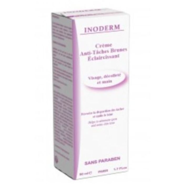 inoderm-inoderm-creme-anti-taches-brunes-eclaircissante-50-ml-cremes-depigmentantes.jpg INODERM CRÈME ANTI TACHES BRUNES ECLAIRCISSANTE 50 ML – Image 1