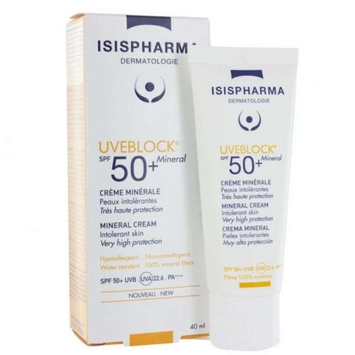 isispharma-isispharma-uveblock-creme-minerale-invisible-spf-50-cremes.jpg ISISPHARMA UVEBLOCK Creme minerale invisible spf 50+ – Image 1