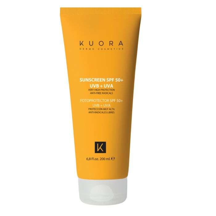 kuora-kuora-ecran-solaire-spf-50-uvb-uva-200ml-cremes-solaires.jpg KUORA ECRAN SOLAIRE SPF 50+ UVB+UVA 200ML – Image 1