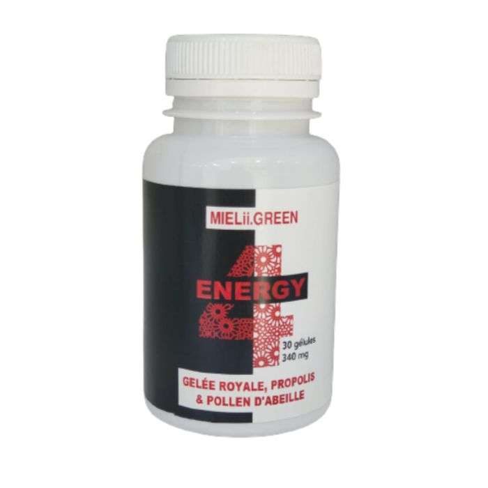 mieliigreen-mielii-green-energy-30-gelules-340-mg-vitamine-et-forme.jpg MIELII GREEN ENERGY 30 GELULES 340 MG – Image 1