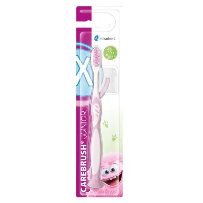 miradent-miradent-carebrush-junior-brosse-a-dent-6-12-ans-brosses-a-dents-enfants.jpg MIRADENT CAREBRUSH JUNIOR BROSSE A DENT 6 - 12 ANS – Image 1