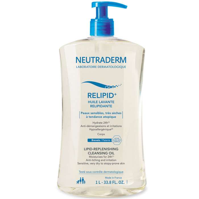 neutraderm-reipid-huile-lavante-relipidante-1l.jpg NEUTRADERM REIPID+ HUILE LAVANTE RELIPIDANTE 1L – Image 1