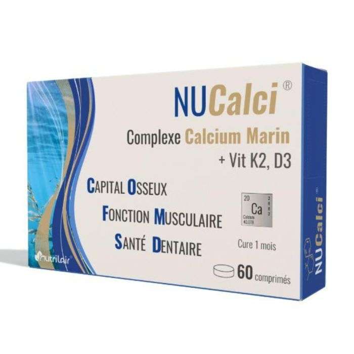 nutrimax-nutrimax-nucalci-complexe-calcium-marin-60-comprimes-vitamine-et-forme.jpg NUTRIMAX NUCALCI COMPLEXE CALCIUM MARIN 60 COMPRIMES – Image 1