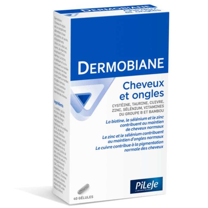 pileje-pileje-dermobiane-cheveux-et-ongles-40-gelules-complements-cheveux-et-ongles.jpg PILEJE DERMOBIANE CHEVEUX ET ONGLES 40 GELULES – Image 1