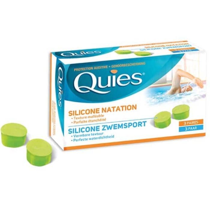 quies-quies-silicone-natation-adulte-3-paires-nez-et-oreille.jpg QUIES SILICONE NATATION ADULTE 3 PAIRES – Image 1