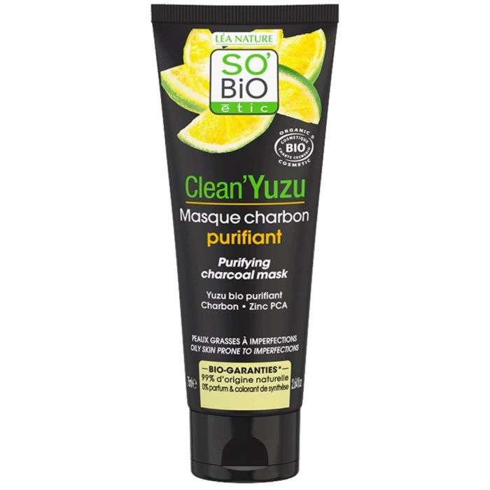 so-bio-so-bio-clean-yuzu-masque-charbon-purifiant-masques-visage.jpg SO BIO Clean YUZU masque charbon purifiant – Image 1