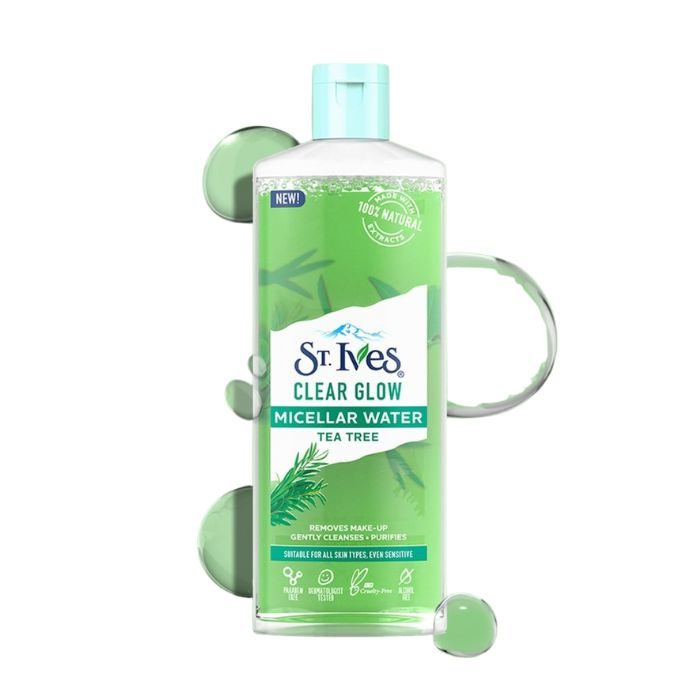 st-ives-clear-glow-eau-micellaire-arbre-a-the-400ml.jpg ST IVES CLEAR GLOW EAU MICELLAIRE ARBRE A THE 400ML – Image 1