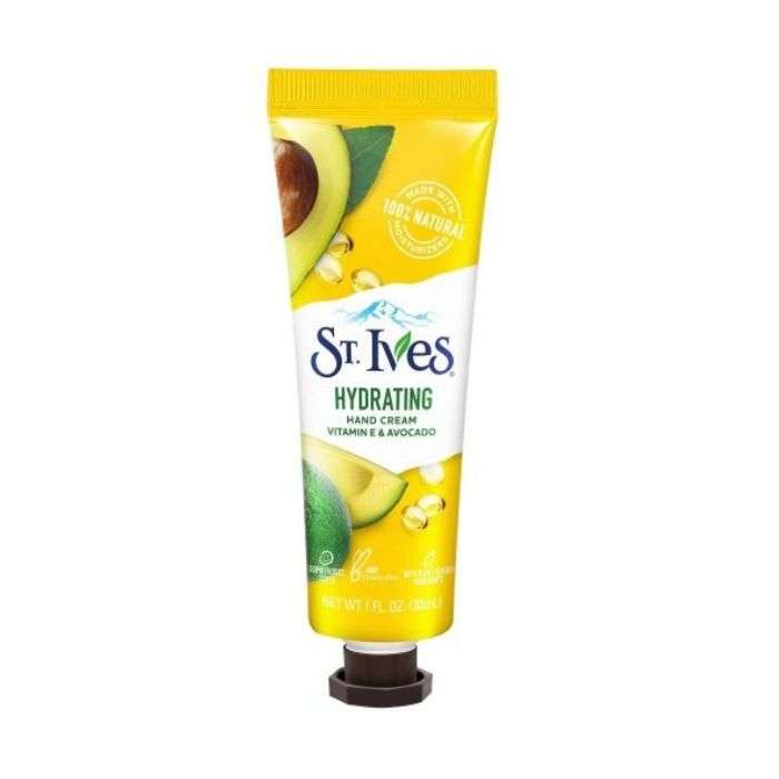 st-ives-creme-mains-hydratante-a-base-de-vitamine-e-et-avocat-30ml.jpg ST IVES CREME MAINS HYDRATANTE A BASE DE VITAMINE E ET AVOCAT 30ML – Image 1